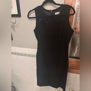 Calvin Klein Black Sleeveless Mini Dress